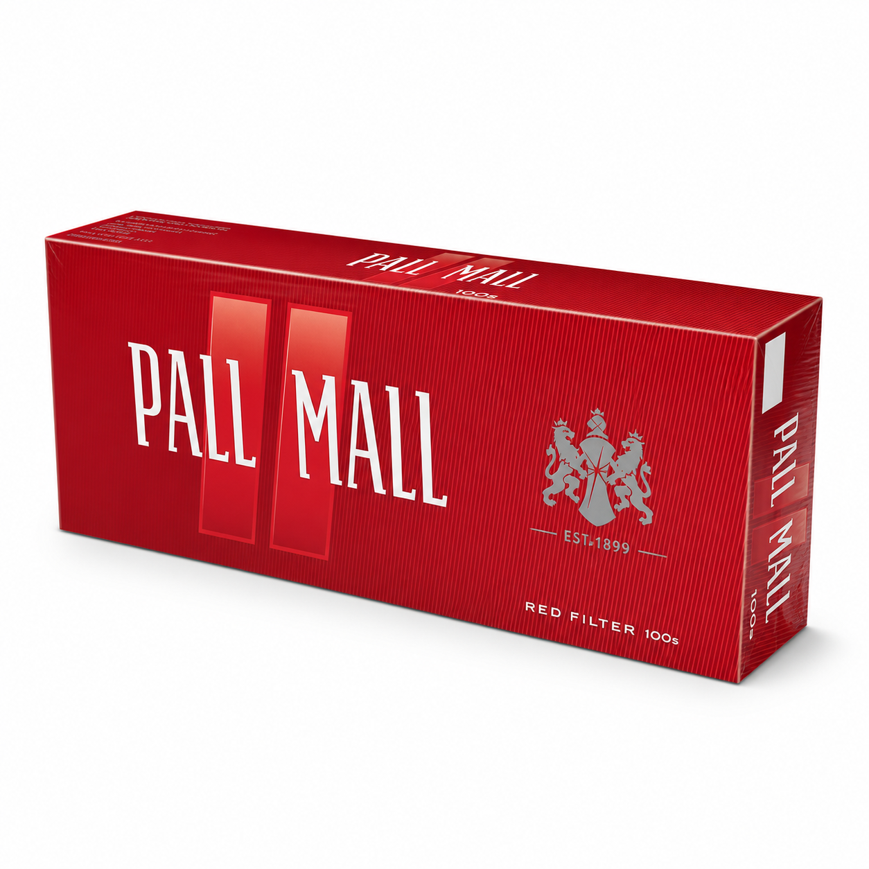 Pall Mall Red 100s sealed cigarette carton